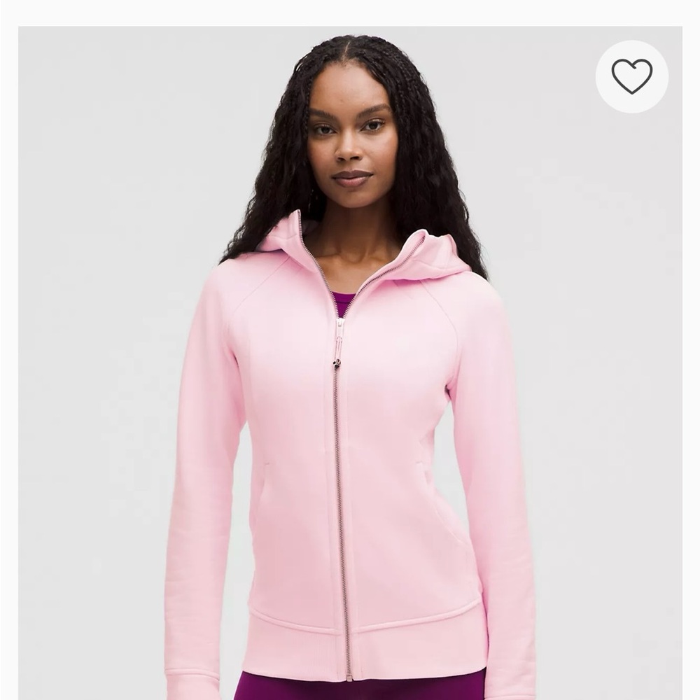 Lululemon Athletica Pink Fitted Long Sleeve Hoodie